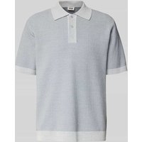 Drykorn Regular Fit Poloshirt mit Strukturmuster Modell 'TAMIAN' in Blau, Größe M Drykorn Regular Fit Poloshirt mit Strukturmuster Modell 'TAMIAN' in Blau, Größe M von drykorn