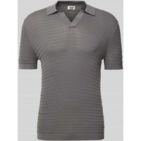 Drykorn Regular Fit Poloshirt mit V-Ausschnitt Modell 'BRAIAN' in Mittelgrau, Größe XXL von drykorn
