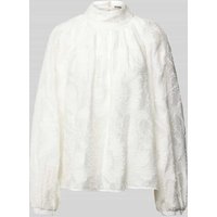 Drykorn Relaxed Fit Bluse mit Strukturmuster Modell 'DUMONDA' in Stein, Größe 38 von drykorn