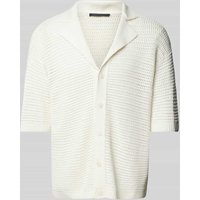 Drykorn Relaxed Fit Freizeithemd mit Reverskragen Modell 'RAY' in Offwhite, Größe M von drykorn