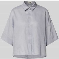 Drykorn Relaxed Fit Leinenbluse mit überschnittenen Schultern in Hellblau, Größe 38 Drykorn Relaxed Fit Leinenbluse mit überschnittenen Schultern in Hellblau, Größe 38 von drykorn