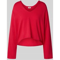 Drykorn Relaxed Fit Strickpullover aus Baumwoll-Kaschmir-Mix Modell 'SOMAIJA' in Hellrot, Größe S von drykorn
