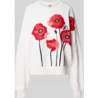 Drykorn Relaxed Fit Sweatshirt Modell 'ASTERA' in Offwhite, Größe L von drykorn
