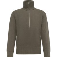 Drykorn Rippstrick-Sweater mit Half Zip in XXL von drykorn