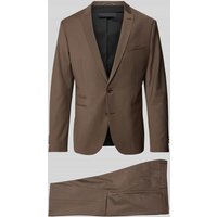 Drykorn Slim Fit Anzug mit Webmuster Modell 'IRVING' in Mittelbraun, Größe 52 von drykorn