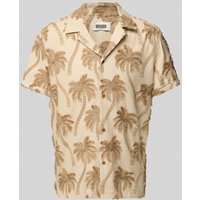 Drykorn Slim Fit Freizeithemd mit Stitching-Details Modell 'BIJAN' in Beige, Größe L von drykorn