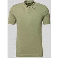 Drykorn Slim Fit Poloshirt mit Strukturmuster Modell 'TRITON' in Schlamm, Größe XXL von drykorn