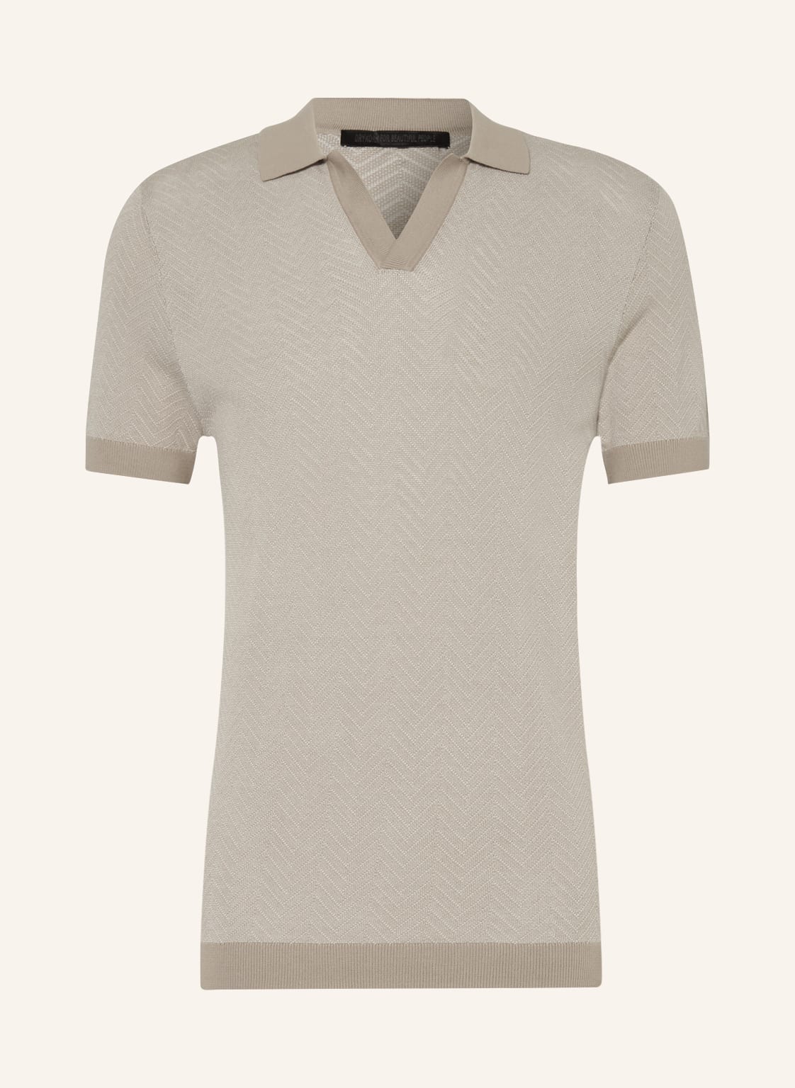 Drykorn Strick-Poloshirt Braian beige von drykorn