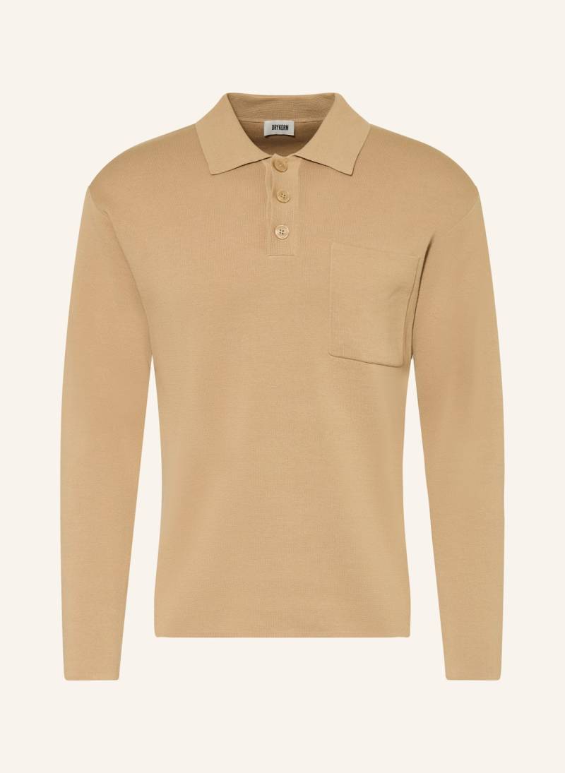 Drykorn Strick-Poloshirt Eliaso braun von drykorn