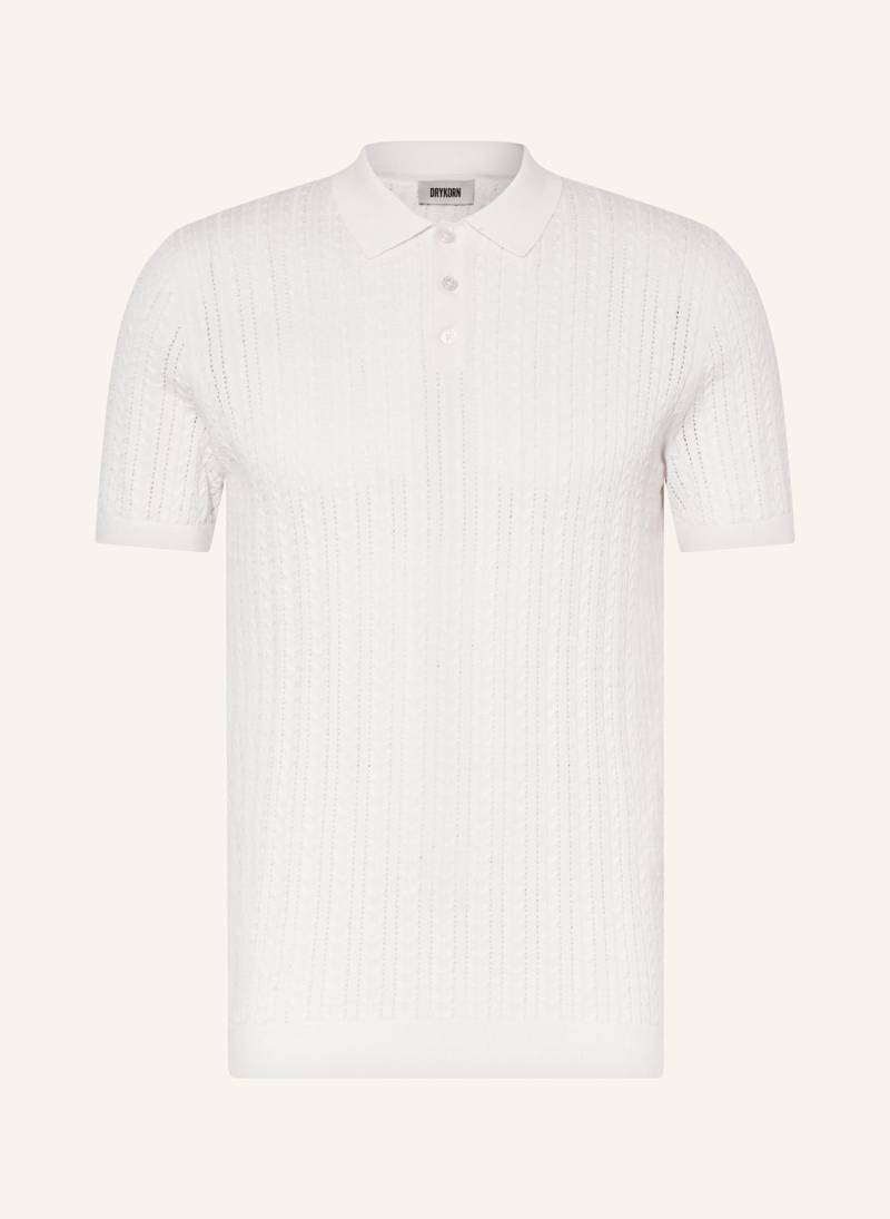 Drykorn Strick-Poloshirt Triton Regular Fit weiss von drykorn