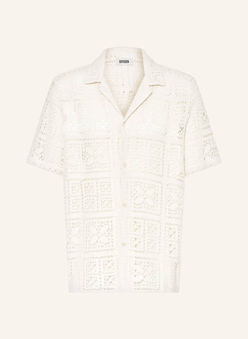 Drykorn Strickhemd Bijan Comfort Fit weiss von drykorn