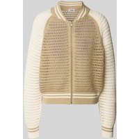 Drykorn Strickjacke mit Stehkragen Modell 'NALFY' in Offwhite, Größe M von drykorn