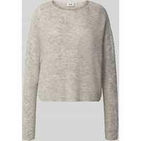 Drykorn Strickpullover aus Alpaka-Mix Modell 'IMENY' in Hellgrau Melange, Größe M von drykorn