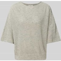 Drykorn Strickpullover aus Baumwoll-Leinen-Mix Modell 'DILARY' in Hellgrau, Größe S von drykorn