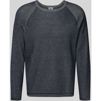 Drykorn Strickpullover mit Rundhalsausschnitt Modell 'TITZIAN' in Blau, Größe XL von drykorn