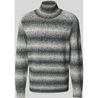Drykorn Strickpullover mit Stehkragen Modell 'EDDARD' in Mittelgrau, Größe M von drykorn