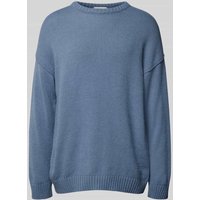 Drykorn Strickpullover mit überschnittenen Schultern Modell 'MALIO' in Blau, Größe L von drykorn