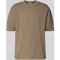 Drykorn Strickshirt mit Strukturmuster Modell 'Derico' in Sand, Größe XXL von drykorn