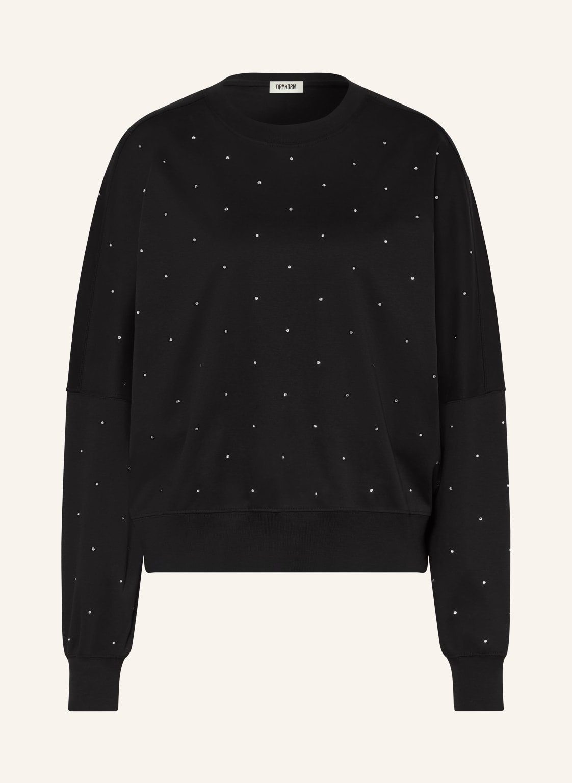 Drykorn Sweatshirt Astaria Mit Swarovski® Kristallen schwarz von drykorn