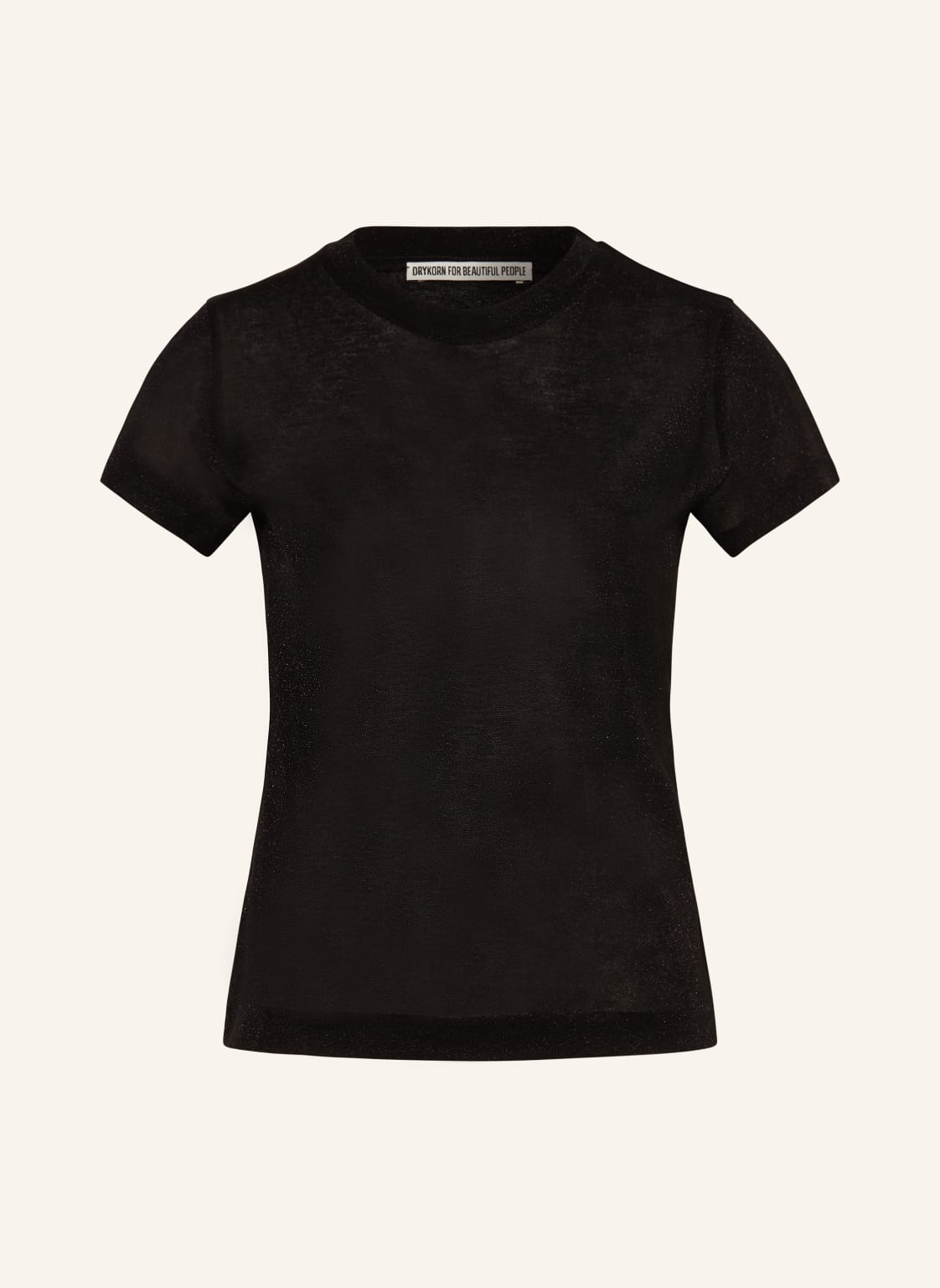 Drykorn T-Shirt Koale Mit Glitzergarn schwarz von drykorn