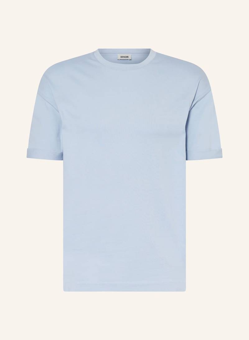 Drykorn T-Shirt Thilo blau von drykorn