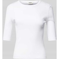 Drykorn T-Shirt in Ripp-Optik Modell 'SELAY' in Weiss, Größe XS von drykorn