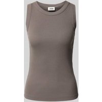 Drykorn Tanktop in Ripp-Optik Modell 'OLINA' in Schlamm, Größe S von drykorn