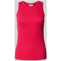 Drykorn Tanktop mit gerippten Abschlüssen Modell 'OLINA' in Pink, Größe L von drykorn