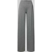 Drykorn Wide Leg Stoffhose mit Strukturmuster Modell 'BEFORE' in Dunkelgrau Melange, Größe 27/34 von drykorn