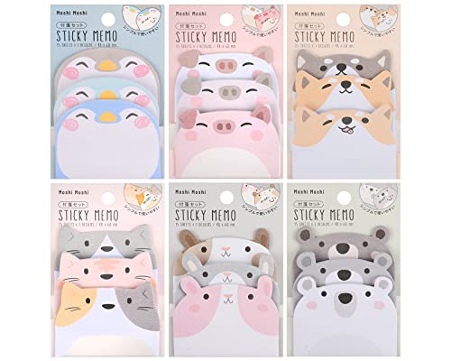 ds. distinctive style Cute Sticky Notes Set of 6 Fun Animal Note Pads ds. distinctive style Cute Sticky Notes Set of 6 Fun Animal Note Pads von ds. distinctive style