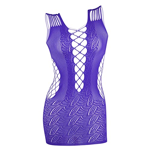 Ds. Distinctive Style Fishnet Dessous Bodysuit - Trägerlose Nachtwäsche Chemise für Damen One Size von ds. distinctive style