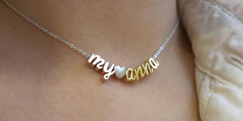 Kleine Rose Gold Initial Halskette, Alphabet Beste Freunde Personalisierte Brautjungfer Geschenk, Buchstabe Halskette von dua770