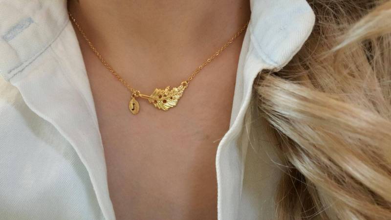 Zarte Zierliche Blatt Halskette, Halsketten, Layering Kleine Brautjungfer Geschenk, Geschätztes Geschenk von dua770