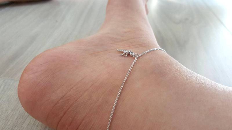 Zierliche Eidechse Fußkette, Zarte Gecko Einzigartige Brautjungfer Geschenk, Geschätztes Weihnachtsgeschenke, Gutes Geschenk von dua770