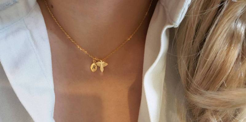 Zierliche Zierliche Adler Halskette, Vogel Halsketten, Rose Gold Layering Einzigartige Brautjungfer Geschenk von dua770