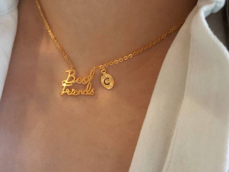 Zierliche Zierliche Beste Freunde Halskette, Freundschaft Halsketten, Erste Blatt Layering Winzige Brautjungfer Geschenk, Geschätztes Geschenk Zierliche Zierliche Beste Freunde Halskette, Freundschaft Halsketten, Erste Blatt Layering Winzige Brautjungfer Geschenk, Geschätztes Geschenk von dua770