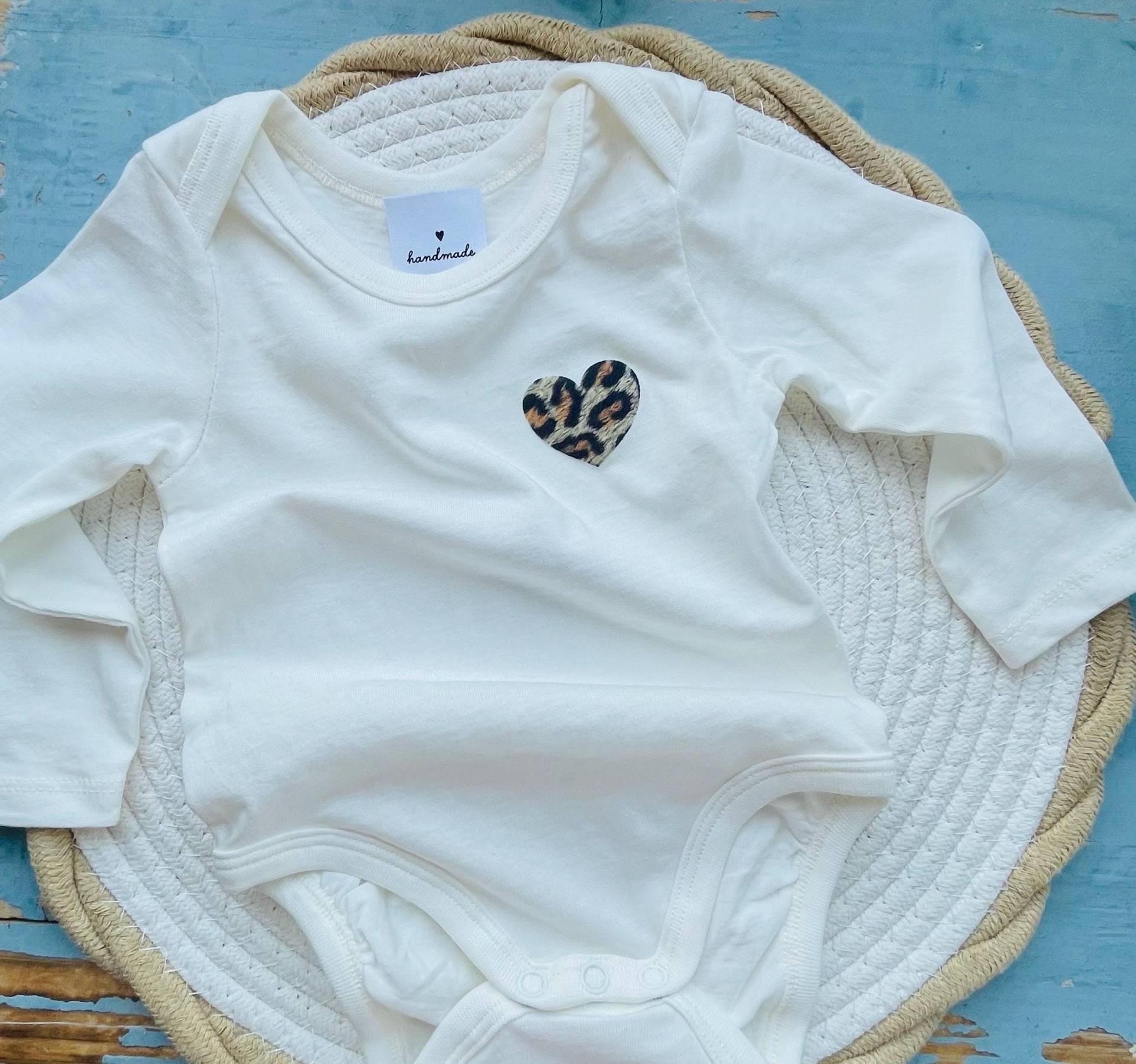 Herz Iron On Limited Edition Leo - Muster 4 cm „ Flockpatch Eigenproduktion von dubisunikat