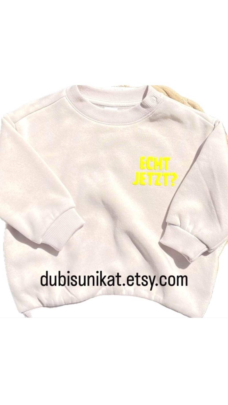 Patch „ Neongelb - Echt Jetzt 7 cm X 5 Flockpatch Eigenproduktion Mini von dubisunikat