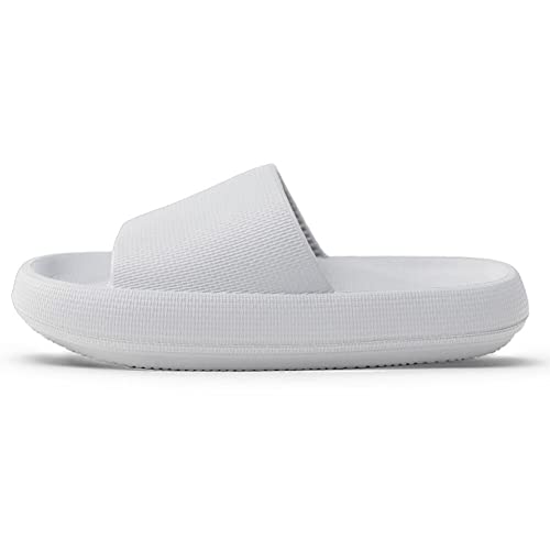 dubuto Dusch Badeschuhe Mädchen Jungen Sommer Cozislides Original Badelatschen Badeschlappen Dicke Sohle rutschfeste Cozy Slides Wolke Schlappe für Unisex Kinder von dubuto