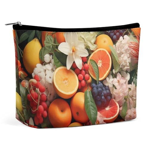 Make-up-Tasche, personalisierte Kosmetiktasche für Damen, fruit, 7.3cm L x 15cm W x 5.9cm H, Kosmetiktasche von ducanll