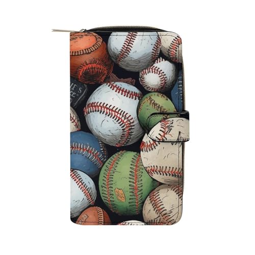 ducanll Damen-Geldbörse mit mehreren Kartenfächern und Handyfach, Anime-Stil, 19.7cm length, 11cm width, 3.5cm thickness von ducanll