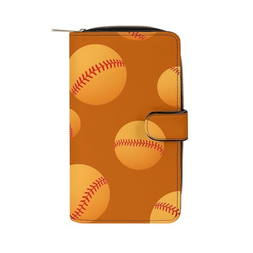 ducanll Damen-Geldbörse mit mehreren Kartenfächern und Handyfach, Ball, 19.7cm length, 11cm width, 3.5cm thickness von ducanll