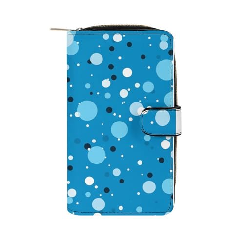 ducanll Damen-Geldbörse mit mehreren Kartenfächern und Handyfach, Boca Dot Nahtlose Muster, 19.7cm length, 11cm width, 3.5cm thickness von ducanll
