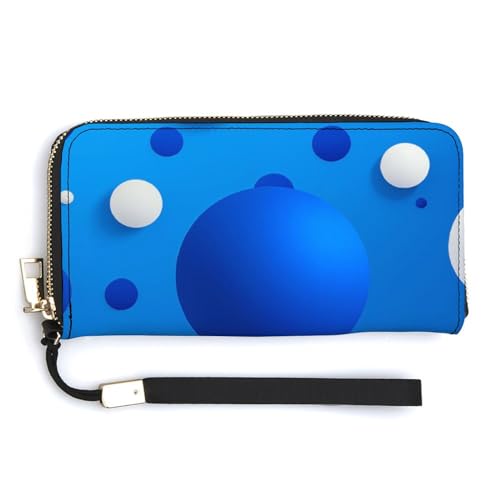 ducanll Damen-Geldbörse mit mehreren Kartenfächern und Handyfach, Boca Dot Seamless Style, 20cm length, 10.5cm width, 2.1cm thickness von ducanll