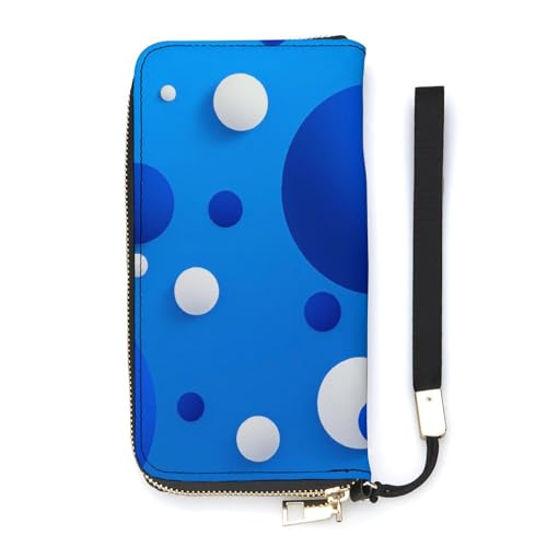 ducanll Damen-Geldbörse mit mehreren Kartenfächern und Handyfach, Boca Dot Seamless Style, 20cm length, 10.5cm width, 2.1cm thickness von ducanll