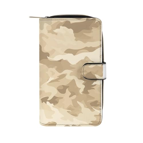 ducanll Damen-Geldbörse mit mehreren Kartenfächern und Handyfach, Camouflage-Design, 19.7cm length, 11cm width, 3.5cm thickness von ducanll
