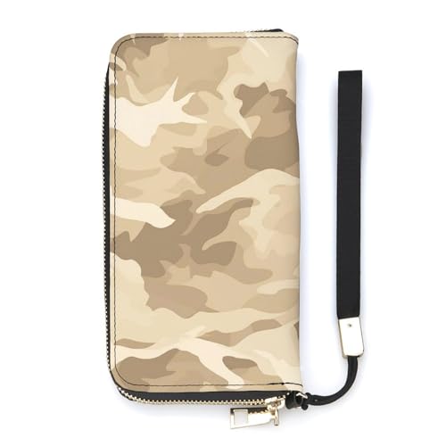 ducanll Damen-Geldbörse mit mehreren Kartenfächern und Handyfach, Camouflage-Design, 20cm length, 10.5cm width, 2.1cm thickness von ducanll