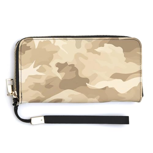 ducanll Damen-Geldbörse mit mehreren Kartenfächern und Handyfach, Camouflage-Design, 20cm length, 10.5cm width, 2.1cm thickness von ducanll