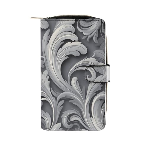 ducanll Damen-Geldbörse mit mehreren Kartenfächern und Handyfach, Florale Textur, 19.7cm length, 11cm width, 3.5cm thickness von ducanll