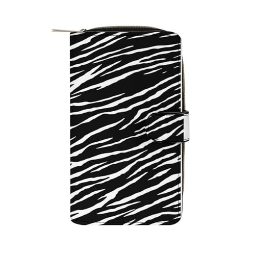 ducanll Damen-Geldbörse mit mehreren Kartenfächern und Handyfach, Gestreifte Welle, 19.7cm length, 11cm width, 3.5cm thickness von ducanll